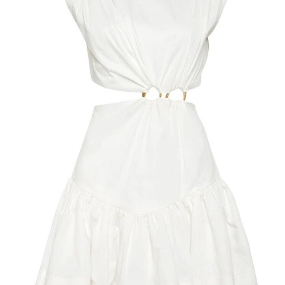 Aje Mini White Garment with Subtle Details